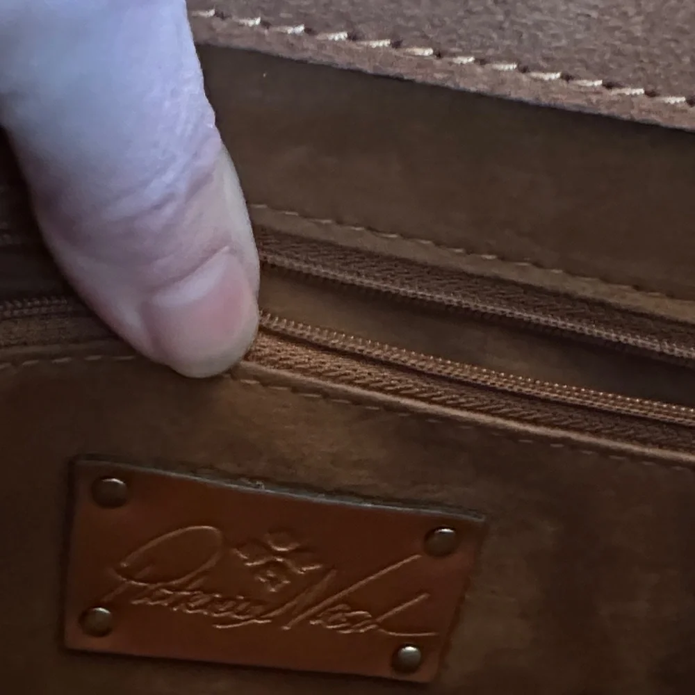 Patricia Nash Brown Croc-Embossed Crossbody Bag - Picture 3 of 5